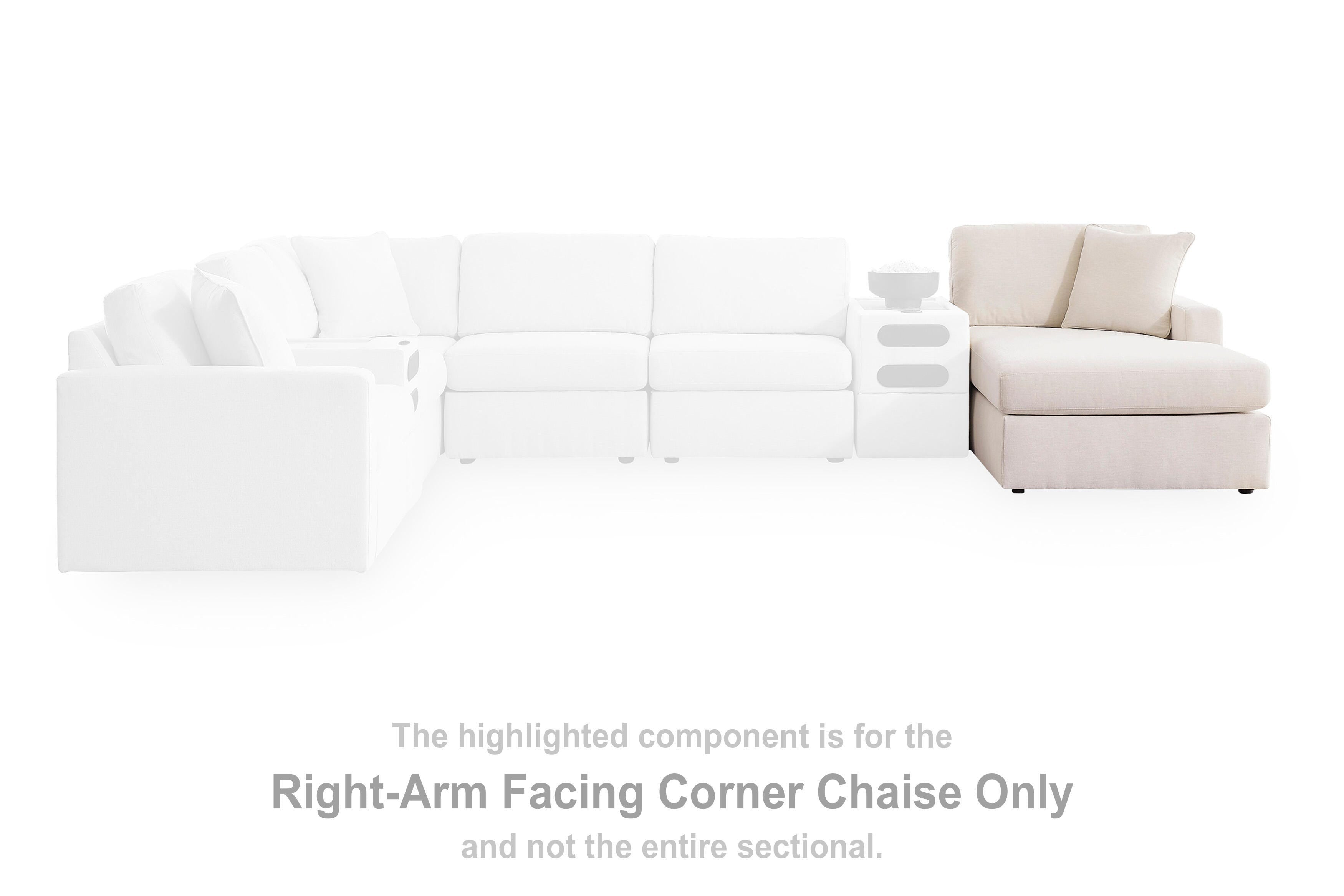 Modmax 5-Piece Sectional with Chaise and Audio Console