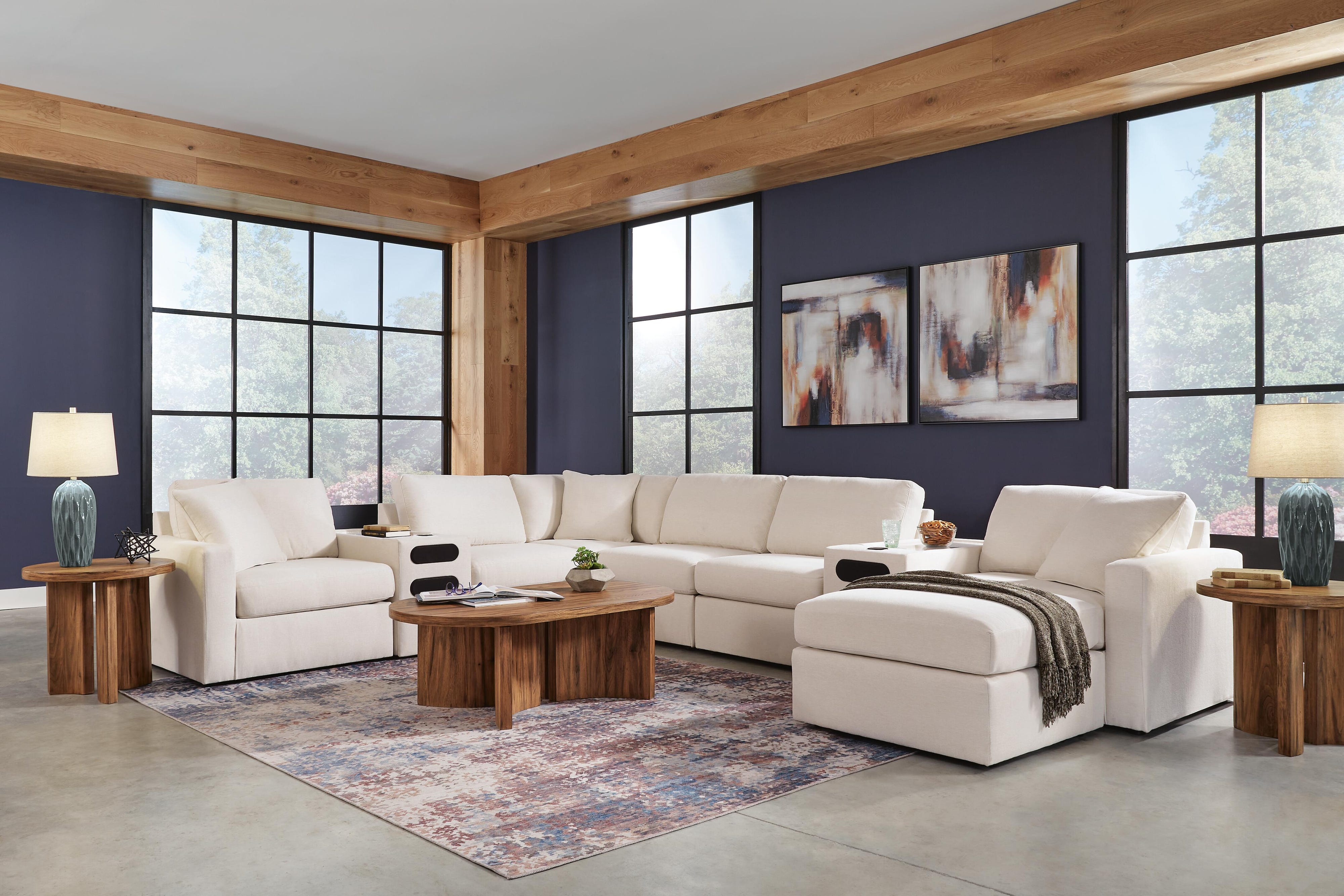 Modmax 6-Piece Sectional with Ottoman