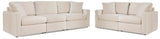 Modmax Pillar Peak Sectional Sofa and Loveseat