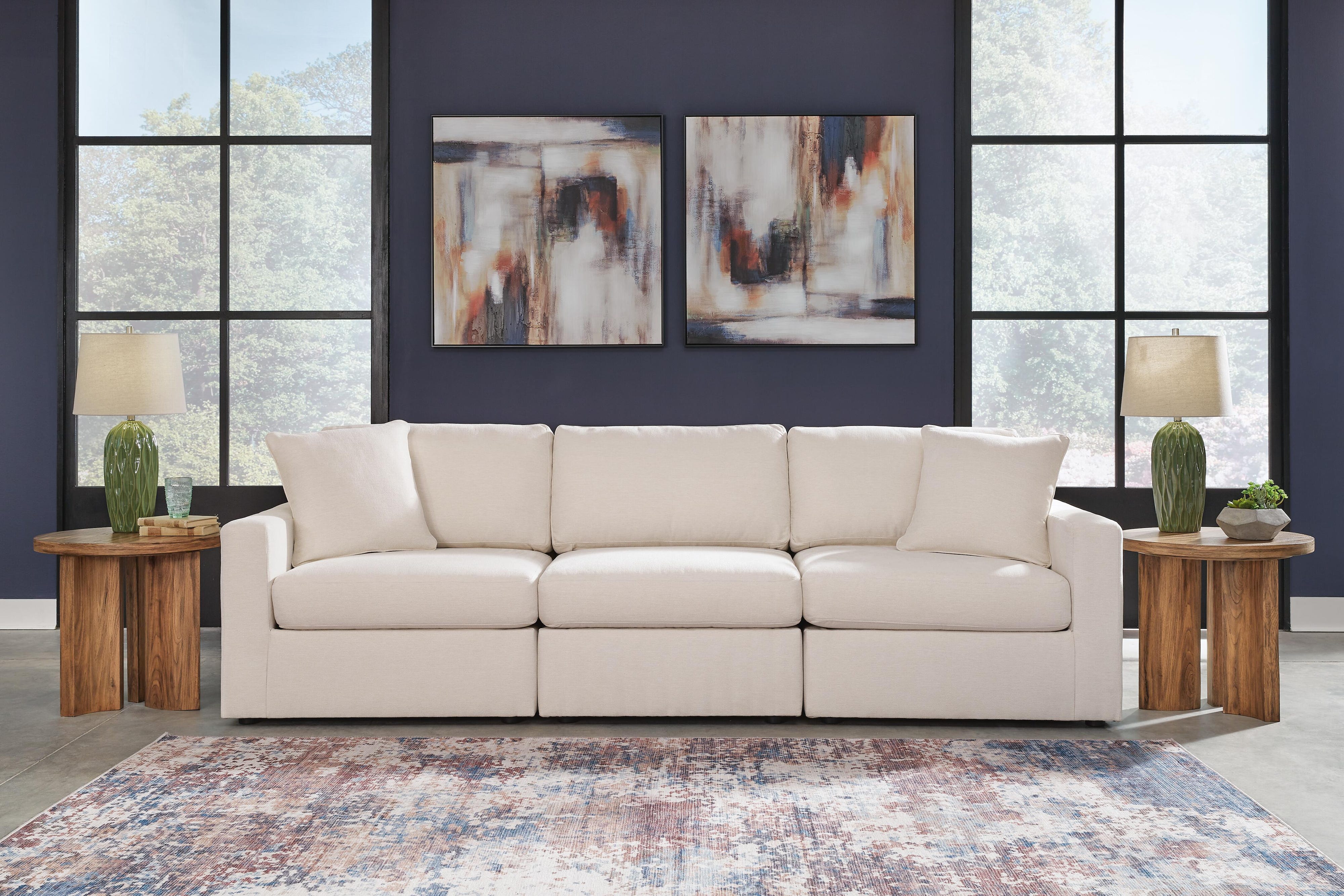 Modmax Pillar Peak Sectional Sofa and Loveseat