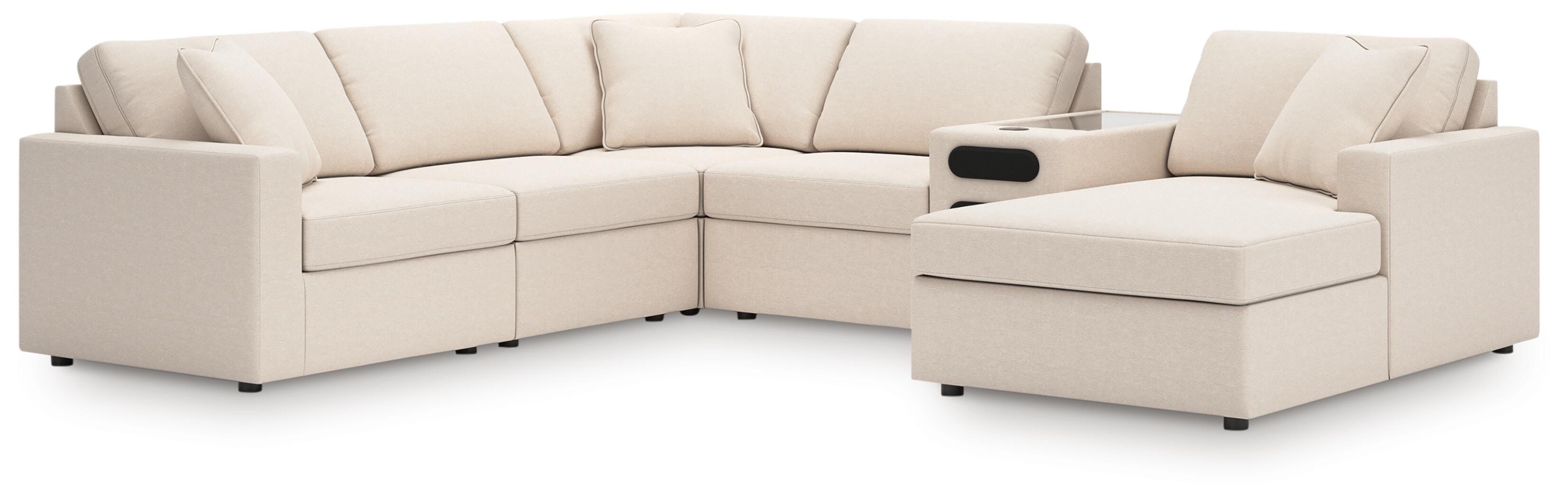 Modmax 6-Piece Sectional with Audio System and Chaise