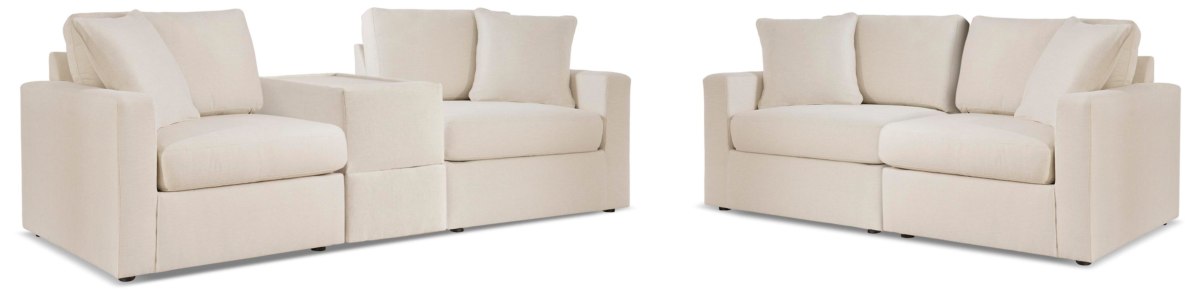 Modmax Pillar Peak Sectional Sofa and Loveseat