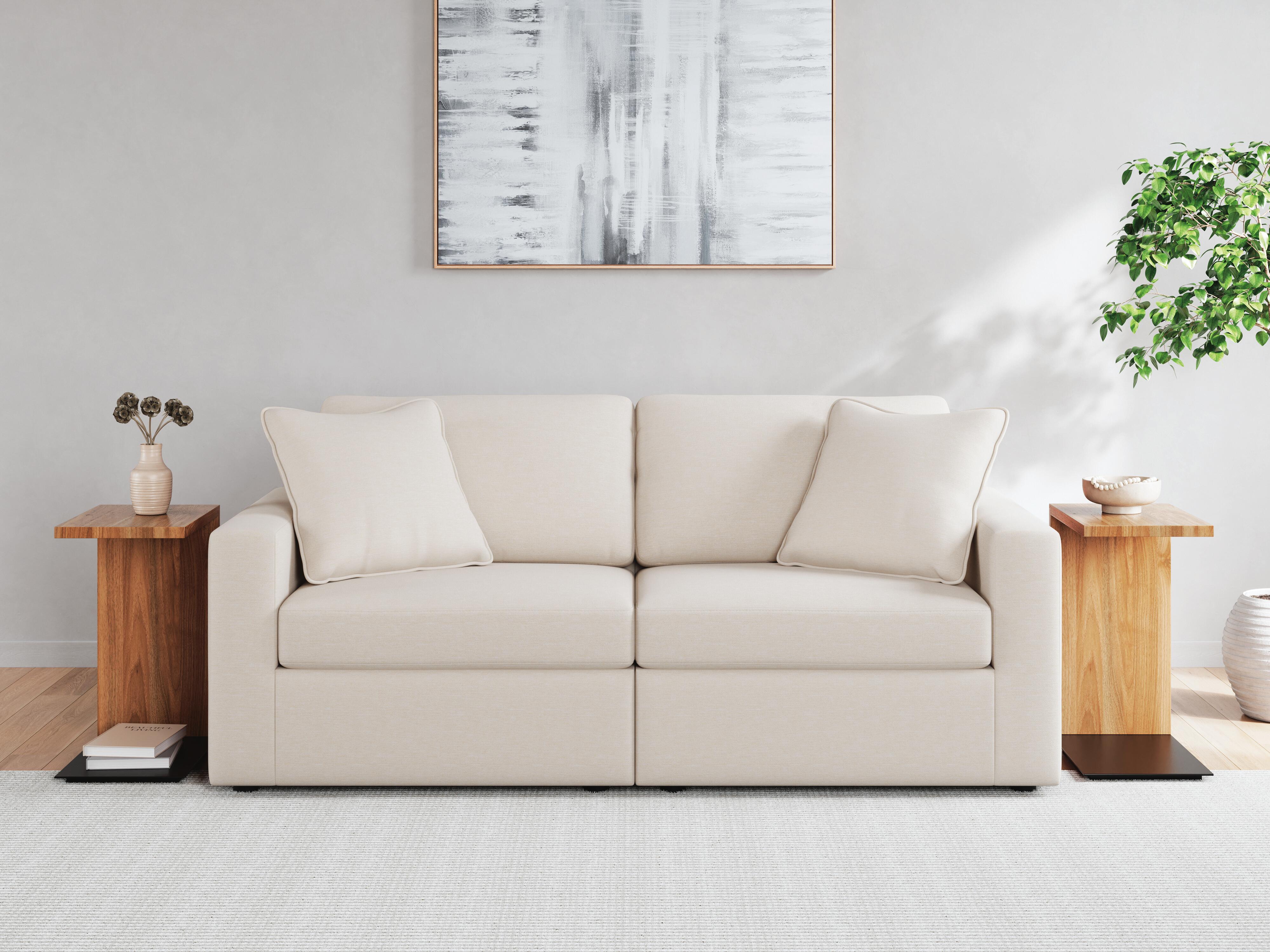 Modmax Pillar Peak Sectional Sofa and Loveseat