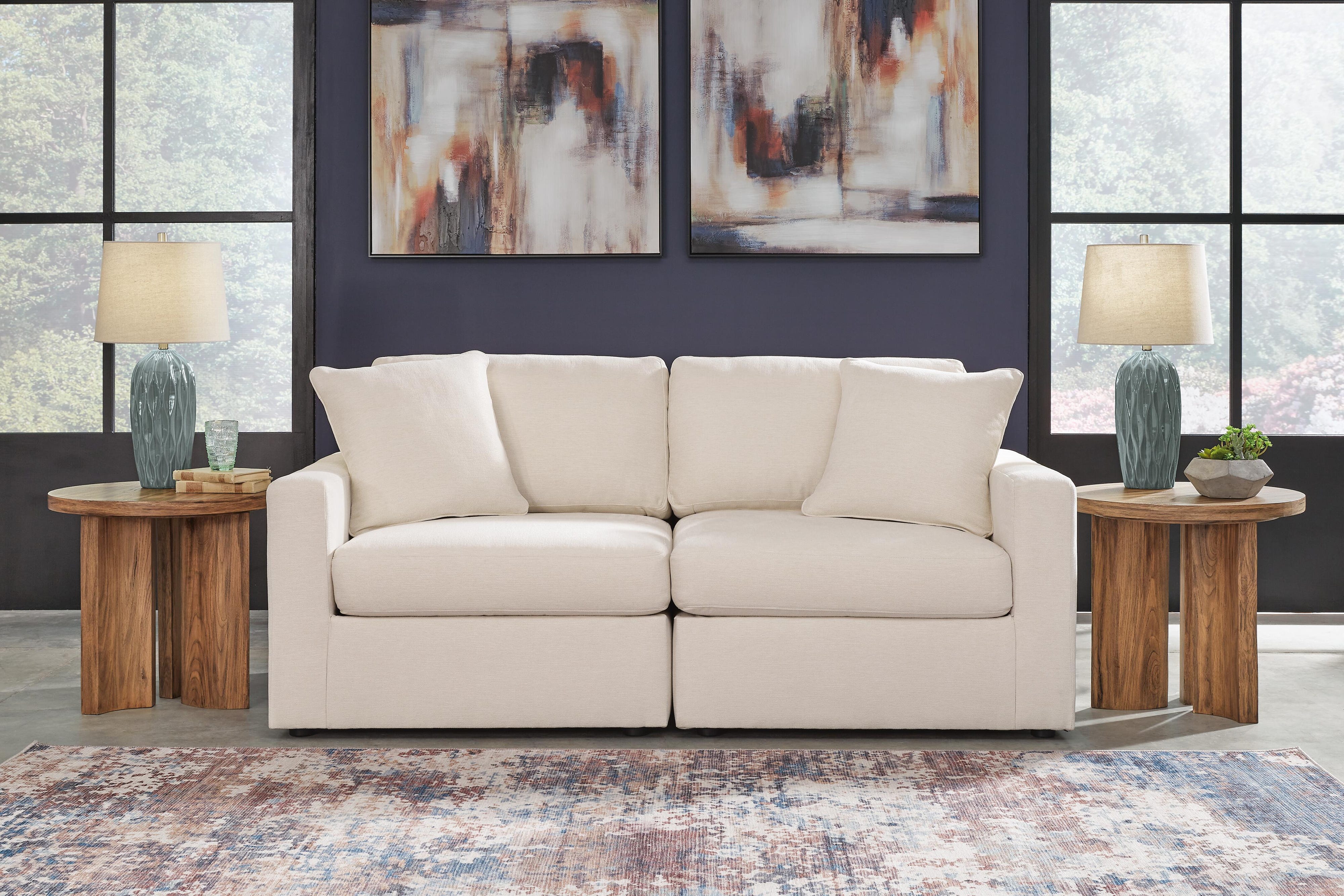 Modmax Pillar Peak Sectional Sofa and Loveseat