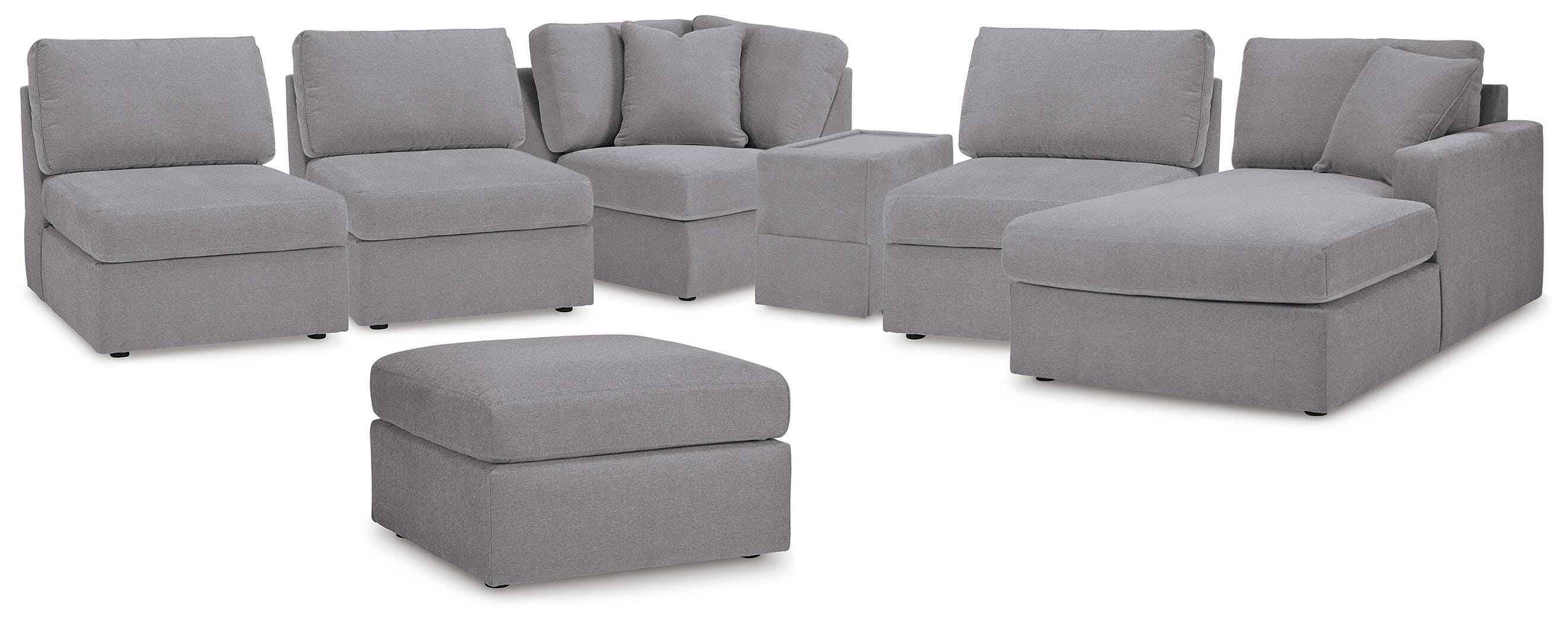 Solstice 6-Piece Sectional with Chaise and Ottoman