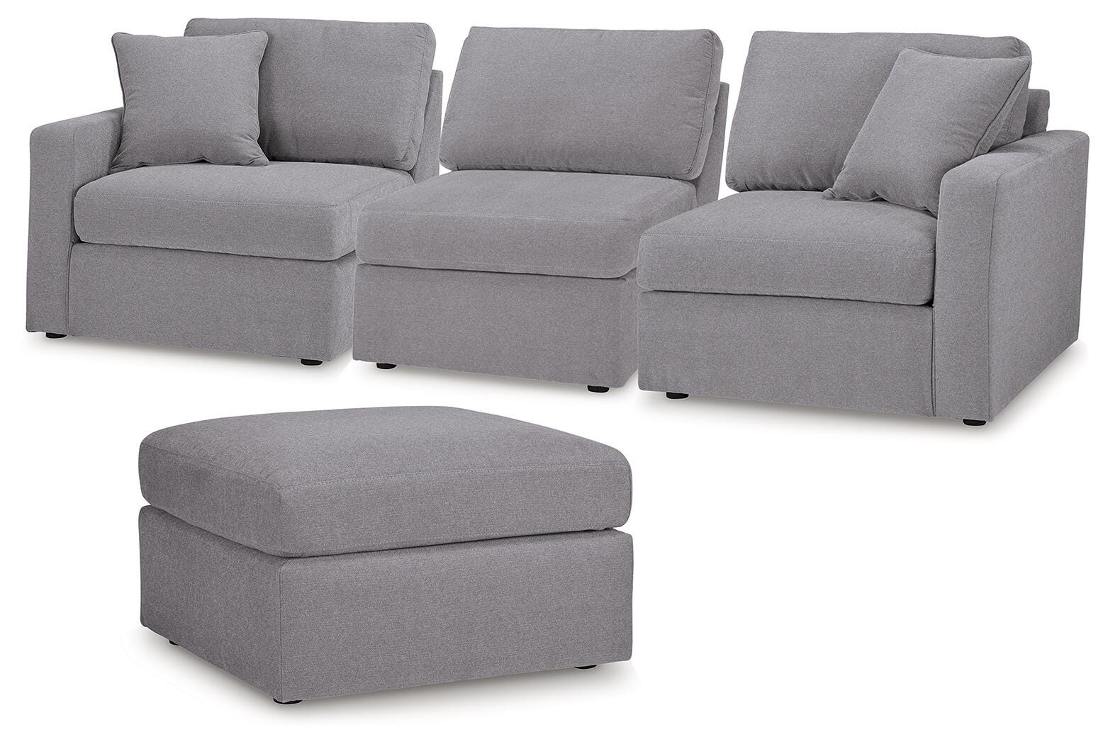Solstice 3-Piece Sectional and Ottoman