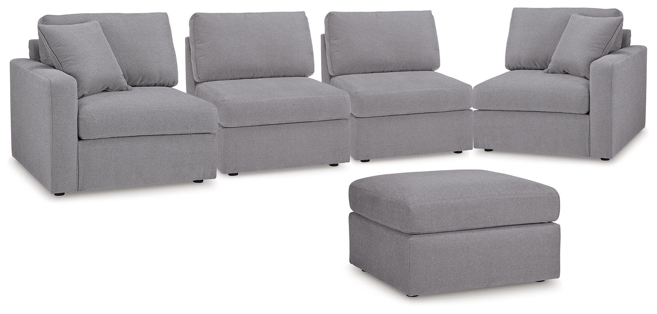 Solstice 4-Piece Sectional and Ottoman