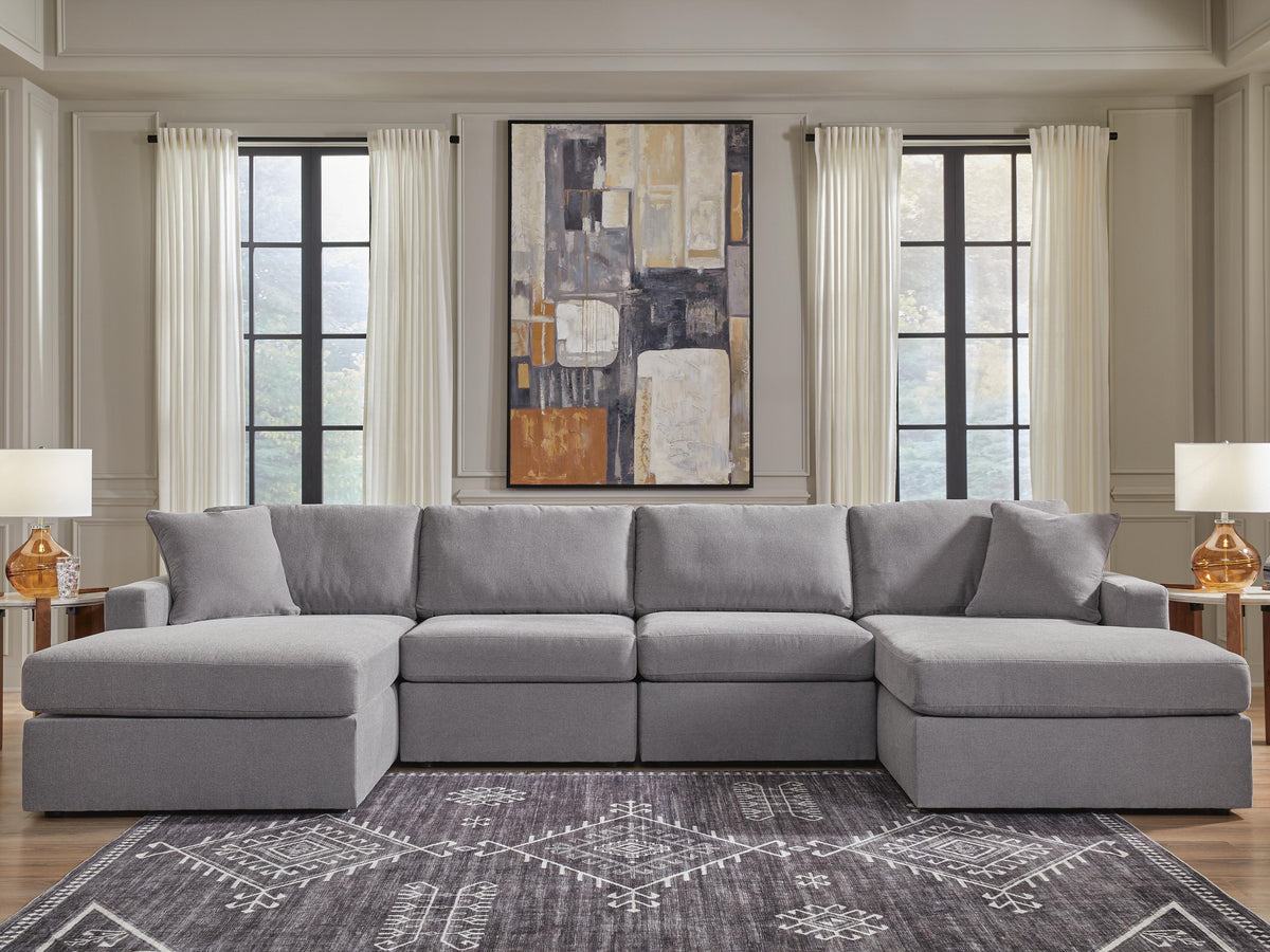 Solstice 4-Piece Double Storage Chaise Sectional