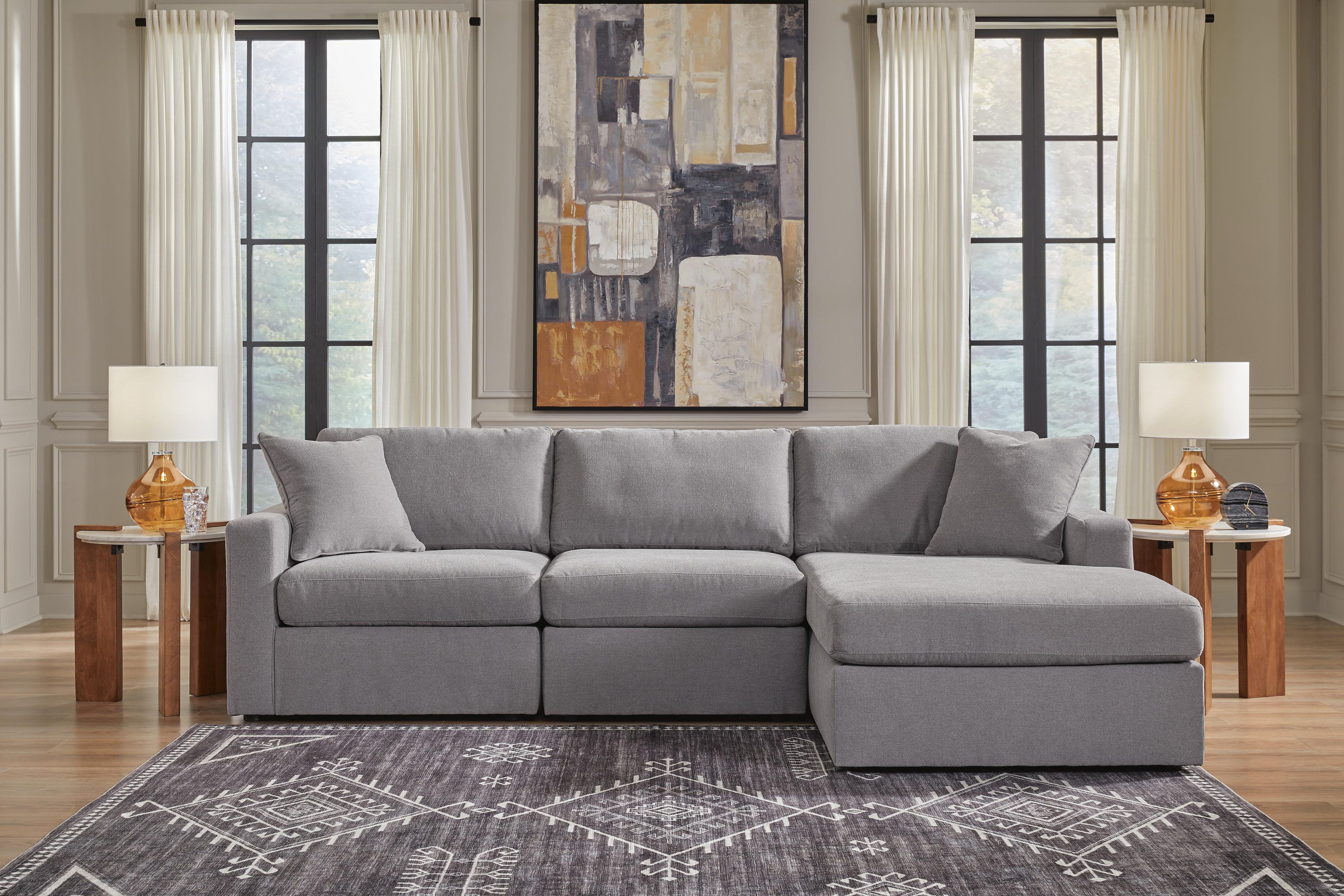 Solstice 3-Piece Sectional Sofa Storage Chaise