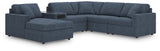 Solstice 6-Piece Sectional with Audio System and Chaise