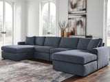 Solstice 4-Piece Double Storage Chaise Sectional