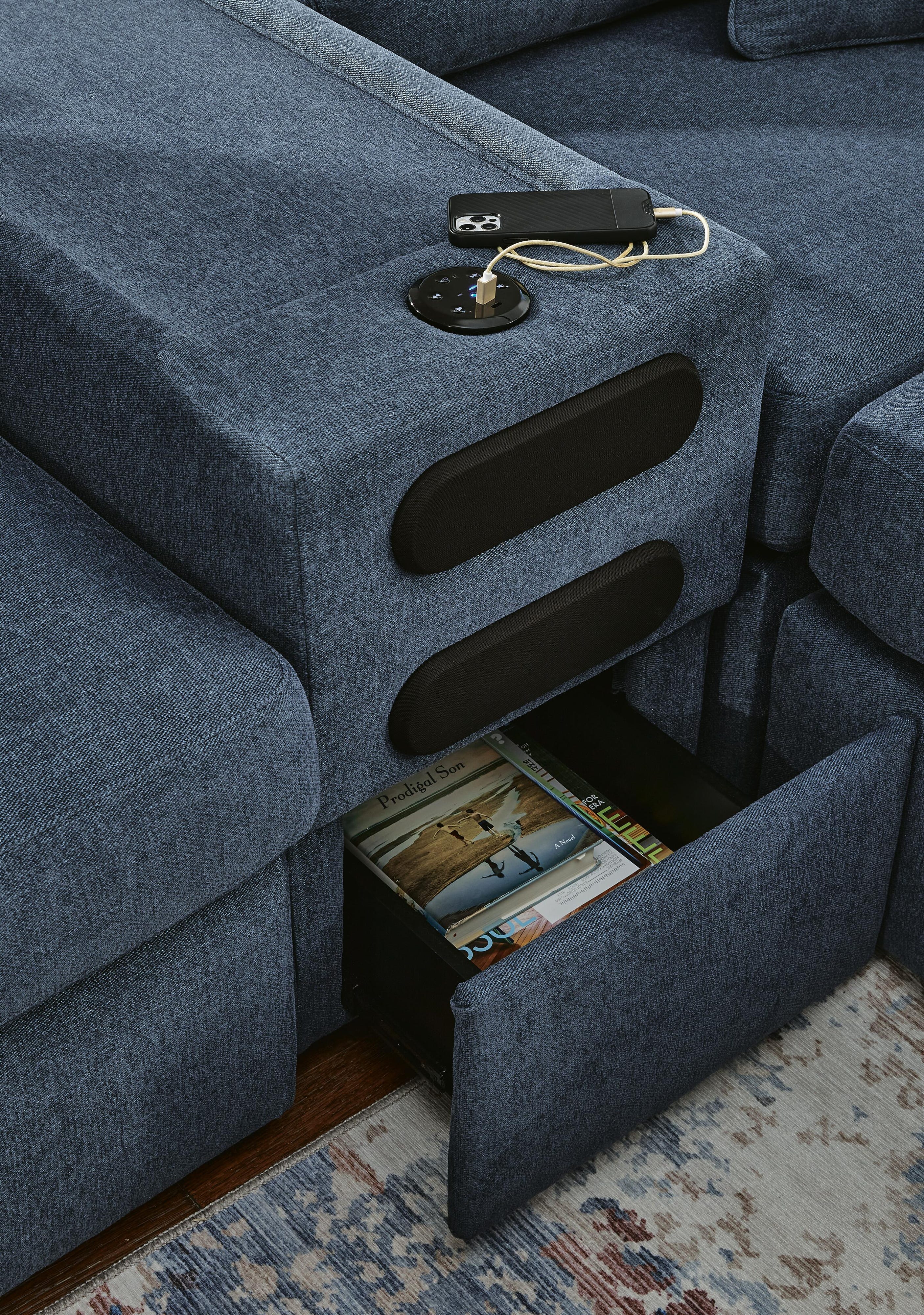 Modmax 5-Piece Sectional with Audio Console and Ottoman