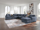 Solstice 8-Piece Sectional with Storage Chaise and Audio Consoles