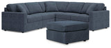 5-Piece Sectional with Ottoman