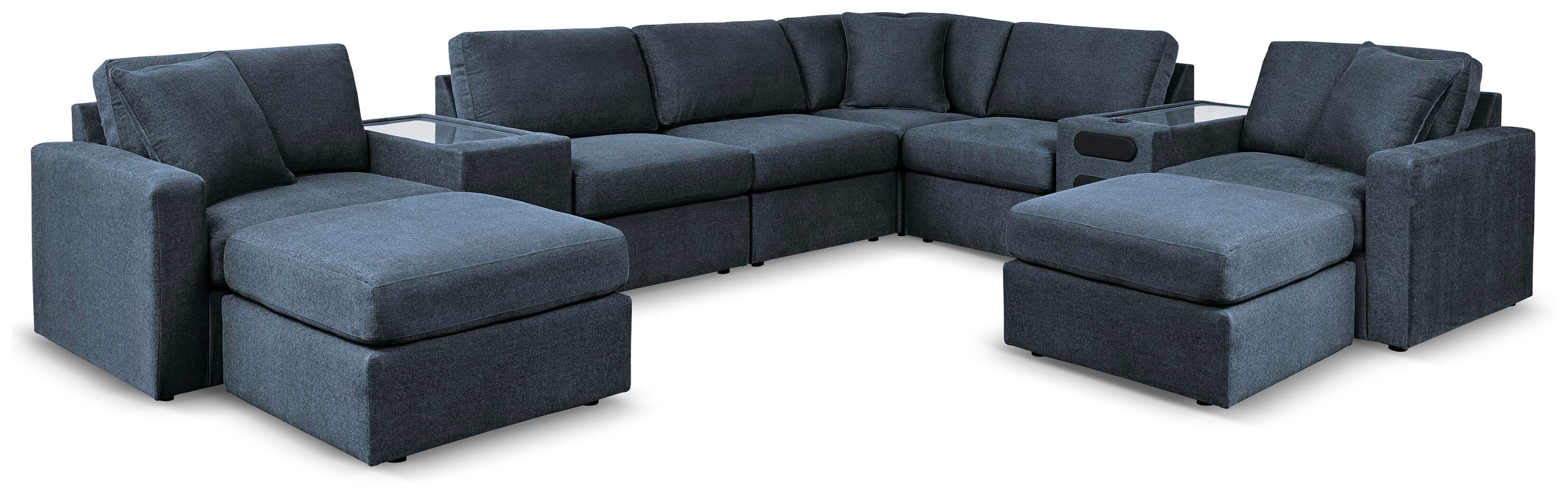 Solstice 8-Piece Sectional and 2 Ottomans