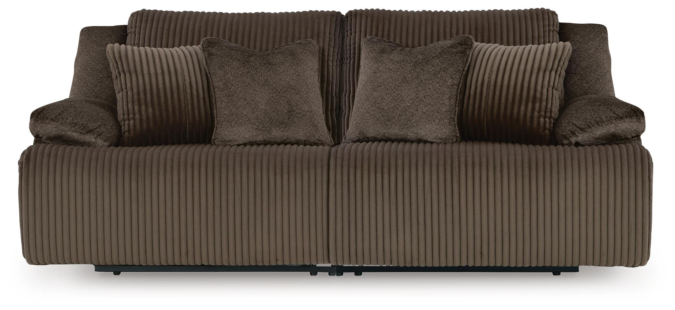 Top Tier 2-Piece Reclining Sectional Loveseat