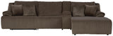 Top Tier 4-Piece Reclining Sectional with Chaise