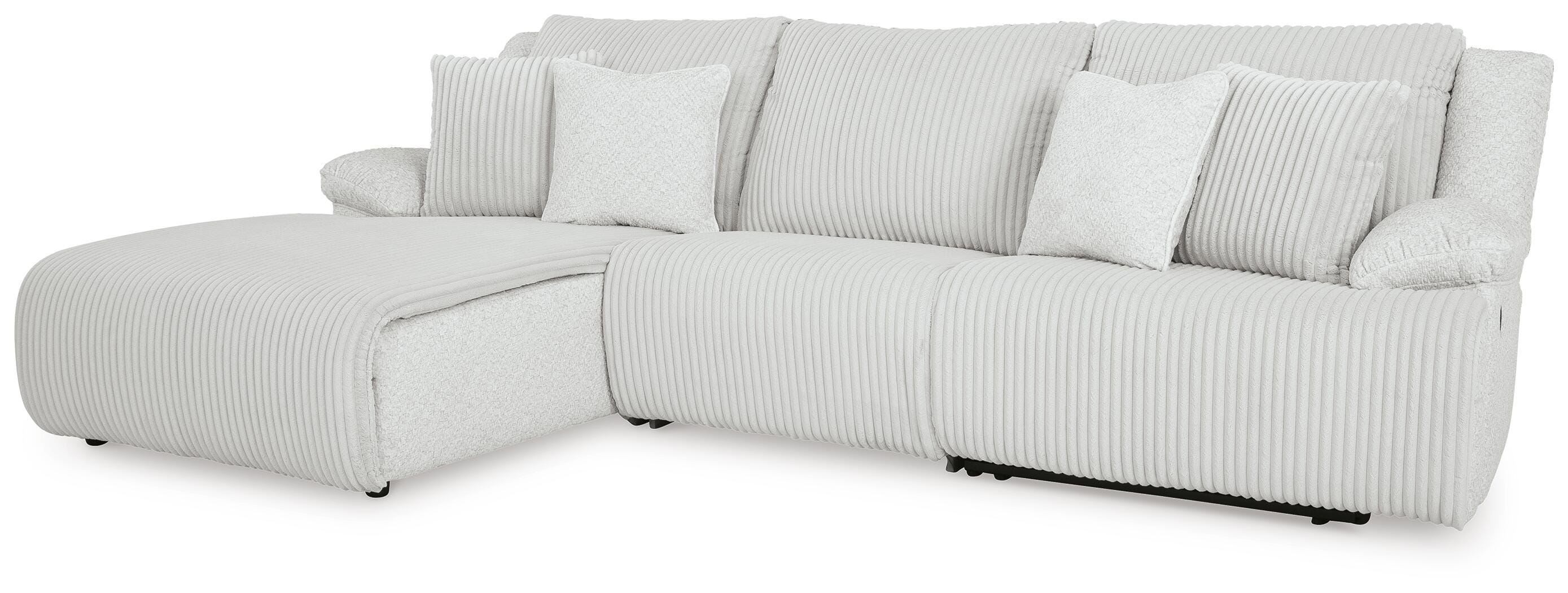 Top Tier 3-Piece Reclining Sectional Sofa Chaise