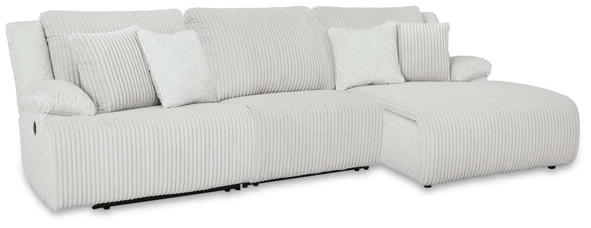Top Tier 3-Piece Reclining Sofa Chaise Sectional