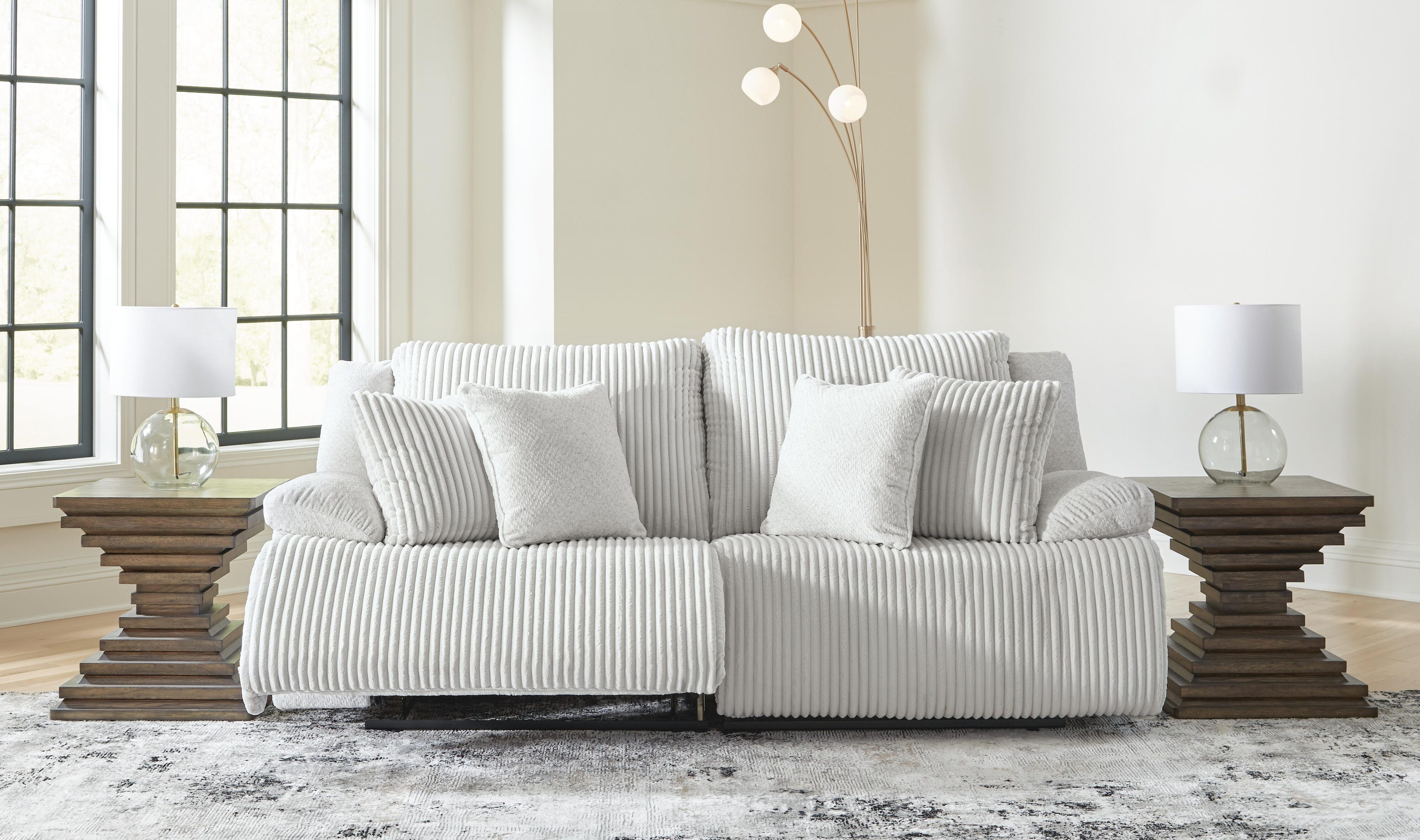 Top Tier 2-Piece Reclining Sectional Loveseat