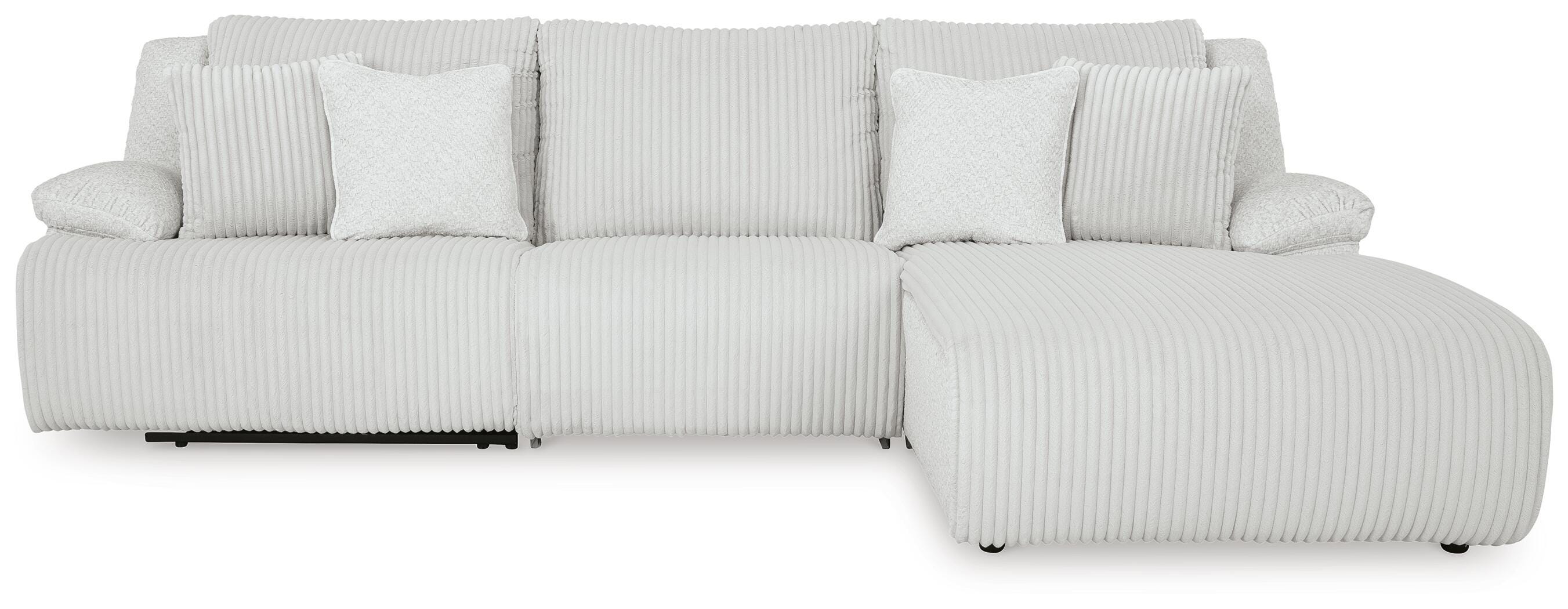 Top Tier 3-Piece Reclining Sectional Sofa Chaise
