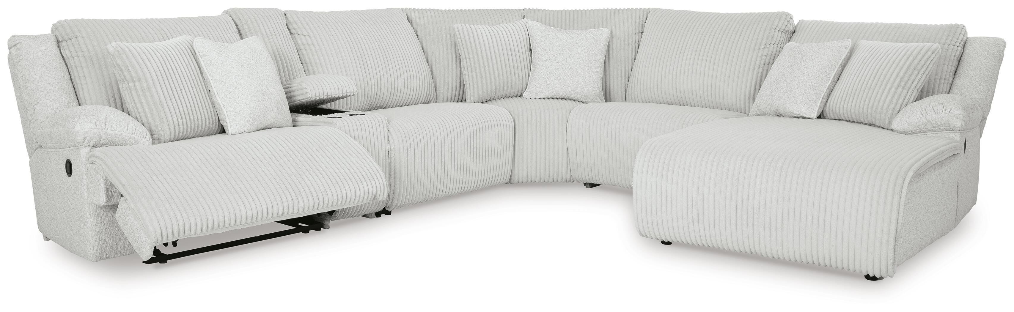 Top Tier 6-Piece Reclining Sectional with Chaise