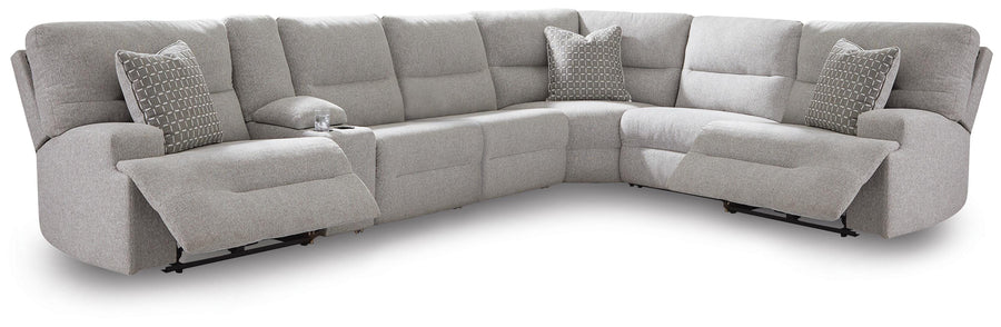 Parkly Place 7-Piece Power Sectional Reclining Sofa with Storage Console