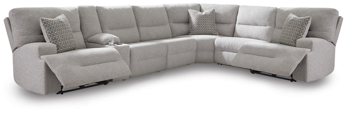 Parkly Place 7-Piece Power Sectional Reclining Sofa with Storage Console