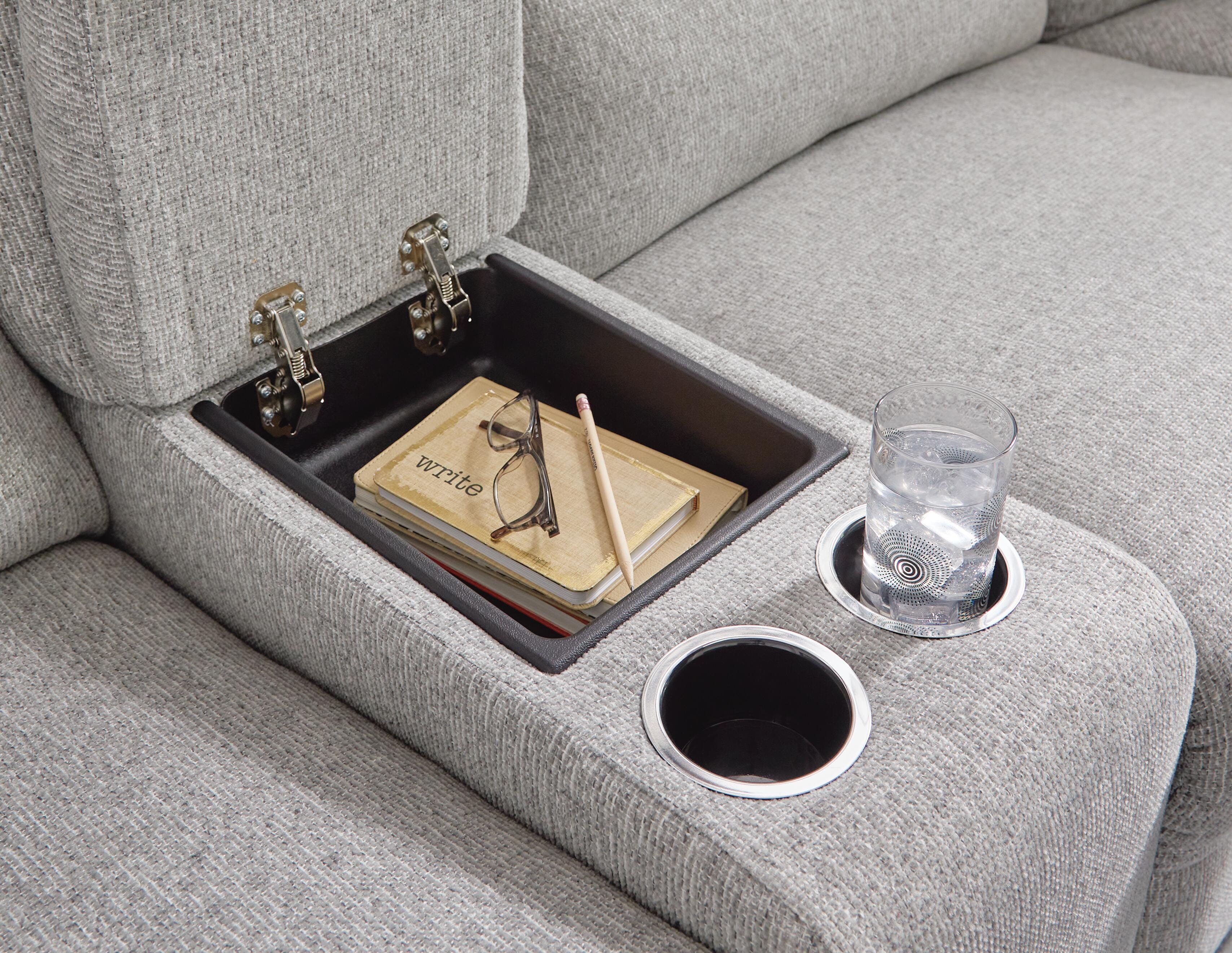 Parkly Place 7-Piece Power Sectional Reclining Sofa with Storage Console
