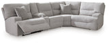 Parkly Place 5-Piece Power Reclining Sectional with Storage Console