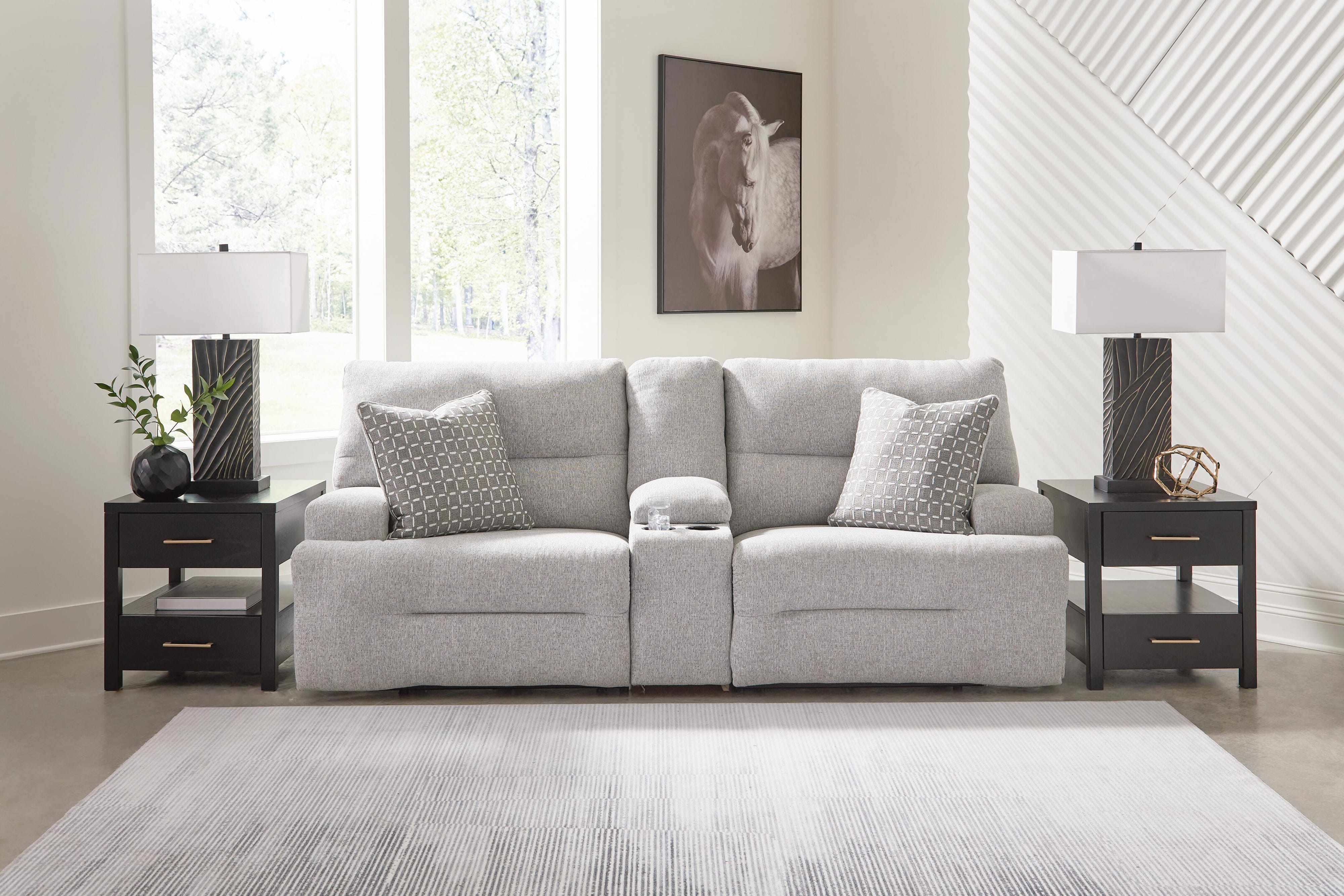 Parkly Place 7-Piece Power Sectional Reclining Sofa with Storage Console