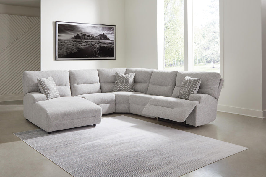 Parkly Place 5-Piece Power Reclining Sectional with Chaise