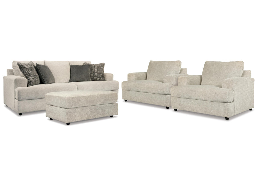 Soletren Sofa, 2 Chairs, and Ottoman