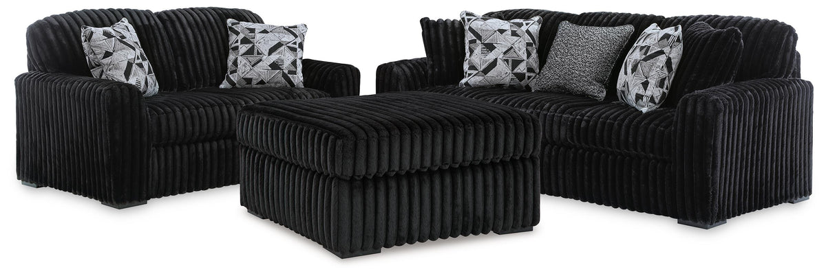 Nightfall Sofa, Loveseat and Oversized Ottoman