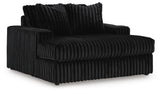 Midnight-Madness 4-Piece Sectional and Oversized Chaise