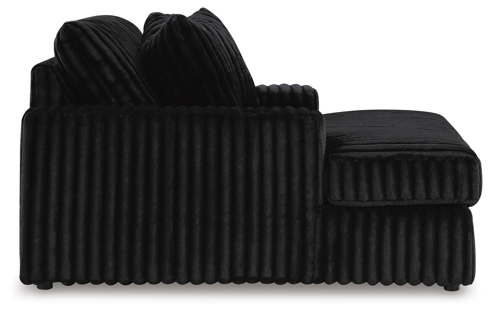 Midnight-Madness 2-Piece Sectional and Oversized Chaise
