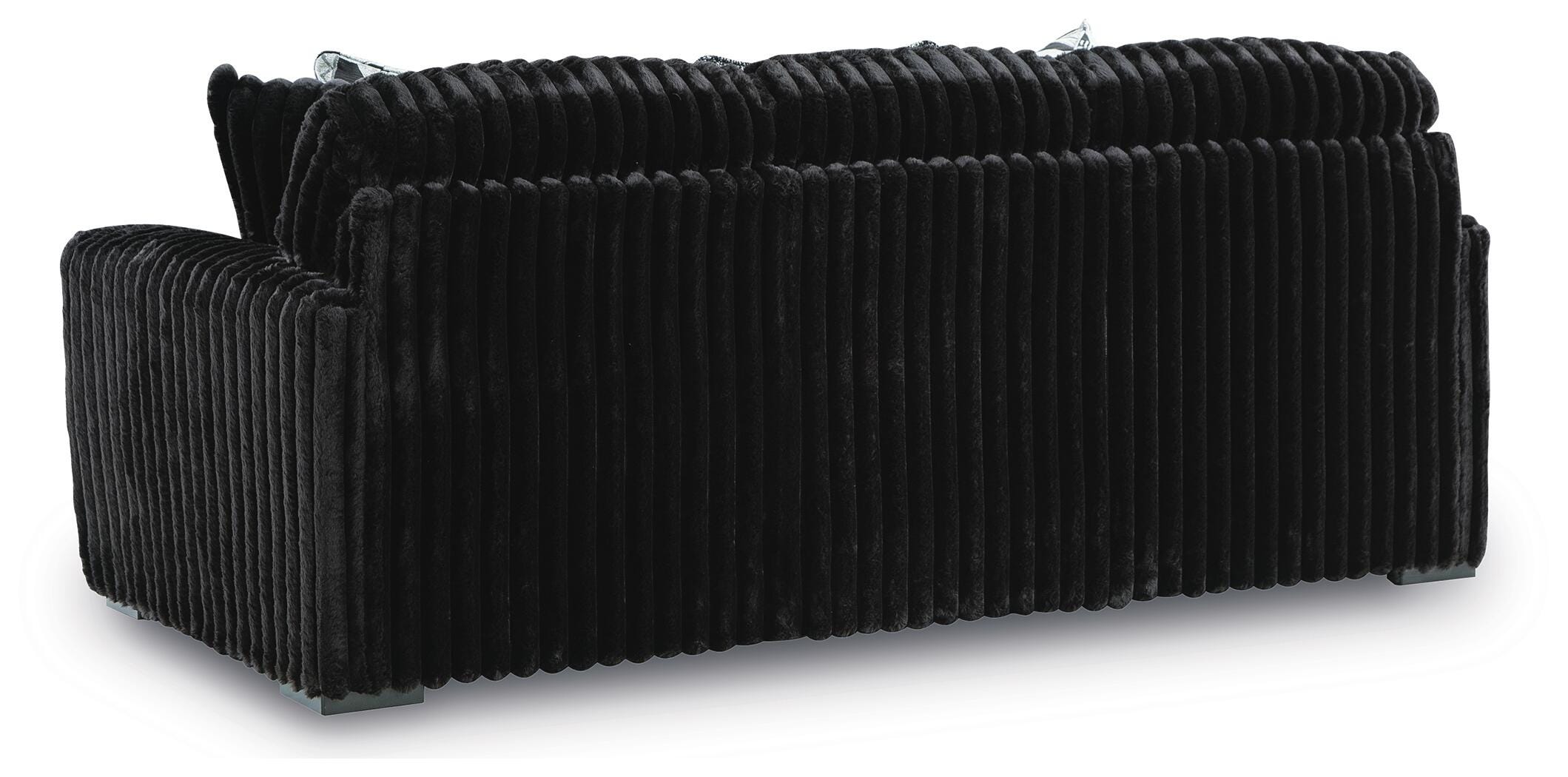 Midnight-Madness Sofa and Oversized Ottoman