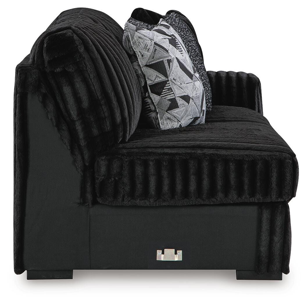 Midnight-Madness 2-Piece Sectional and Ottoman