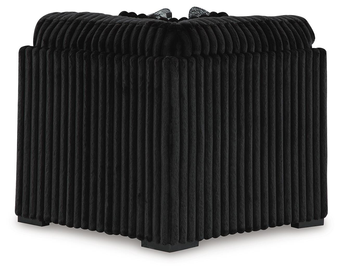 Midnight-Madness 4-Piece Sectional and Oversized Chaise