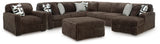 Midnight-Madness 4-Piece Sectional with Chaise, Oversized Chair and Ottoman