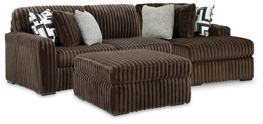 Midnight-Madness 2-Piece Sectional and Ottoman