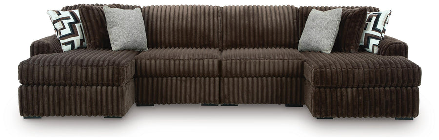 Midnight-Madness 4-Piece Double Chaise Sectional