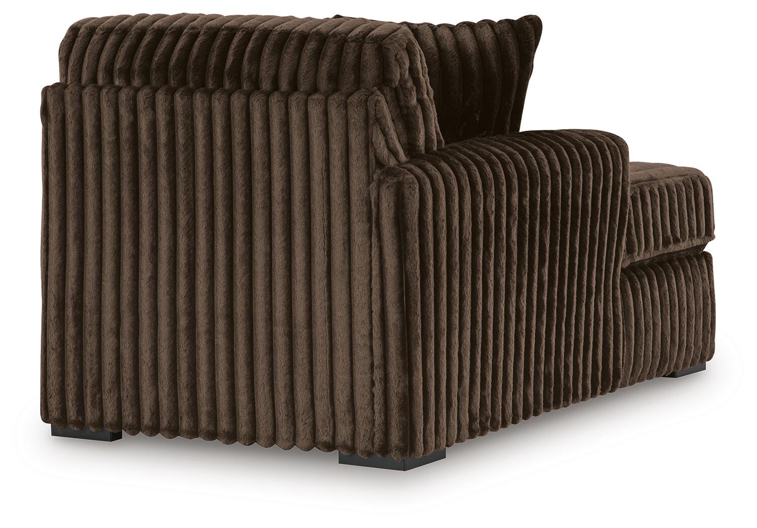 Midnight-Madness 3-Piece Double Chaise Sectional and Ottoman