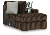 Midnight-Madness 4-Piece Sectional and Oversized Chair