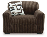 Midnight-Madness Sofa, Oversized Chair and Accent Ottoman