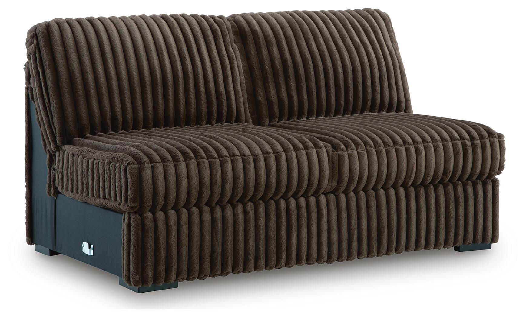 Midnight-Madness 4-Piece Sectional and Oversized Accent Ottoman