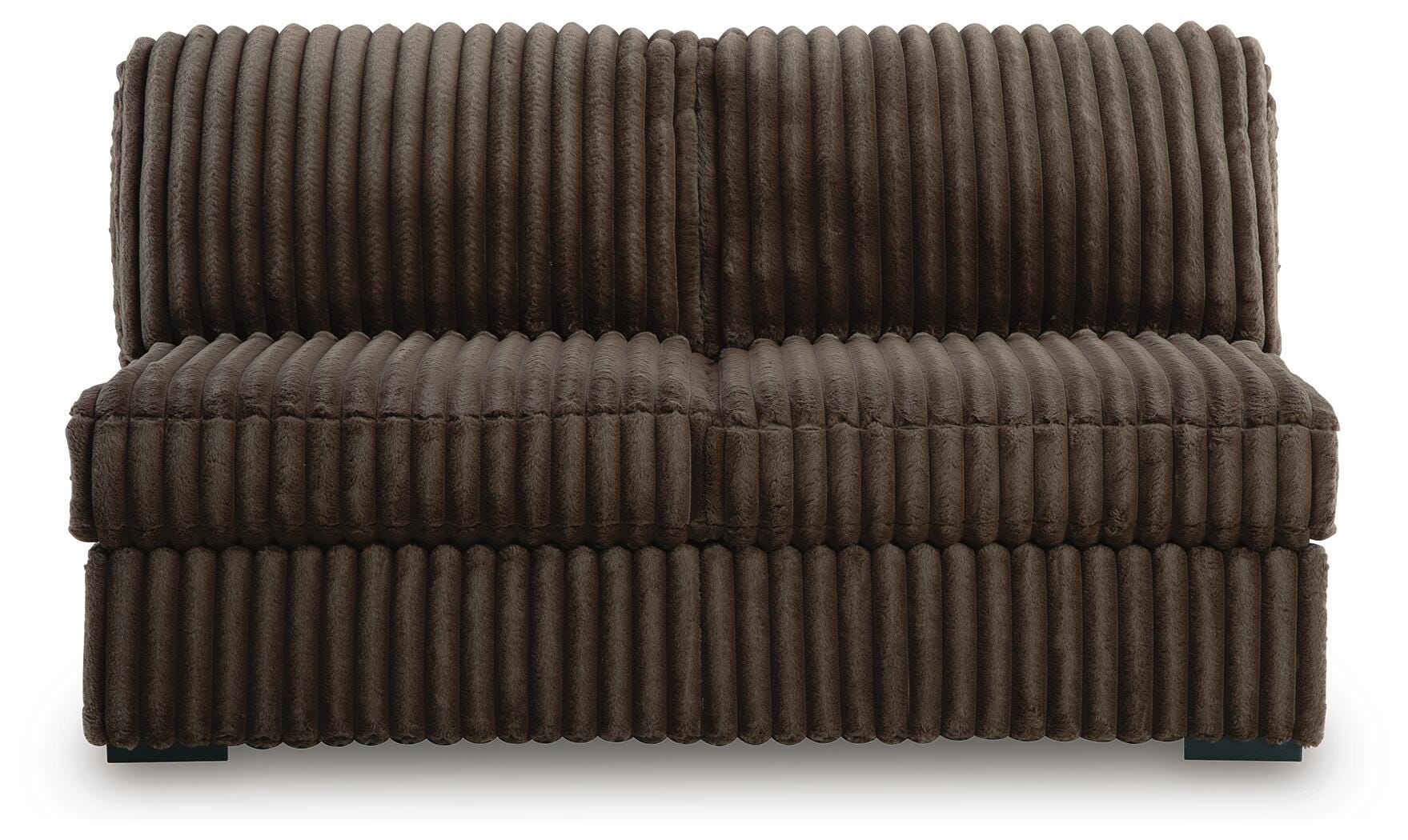 Midnight-Madness 4-Piece Sectional and Oversized Accent Ottoman