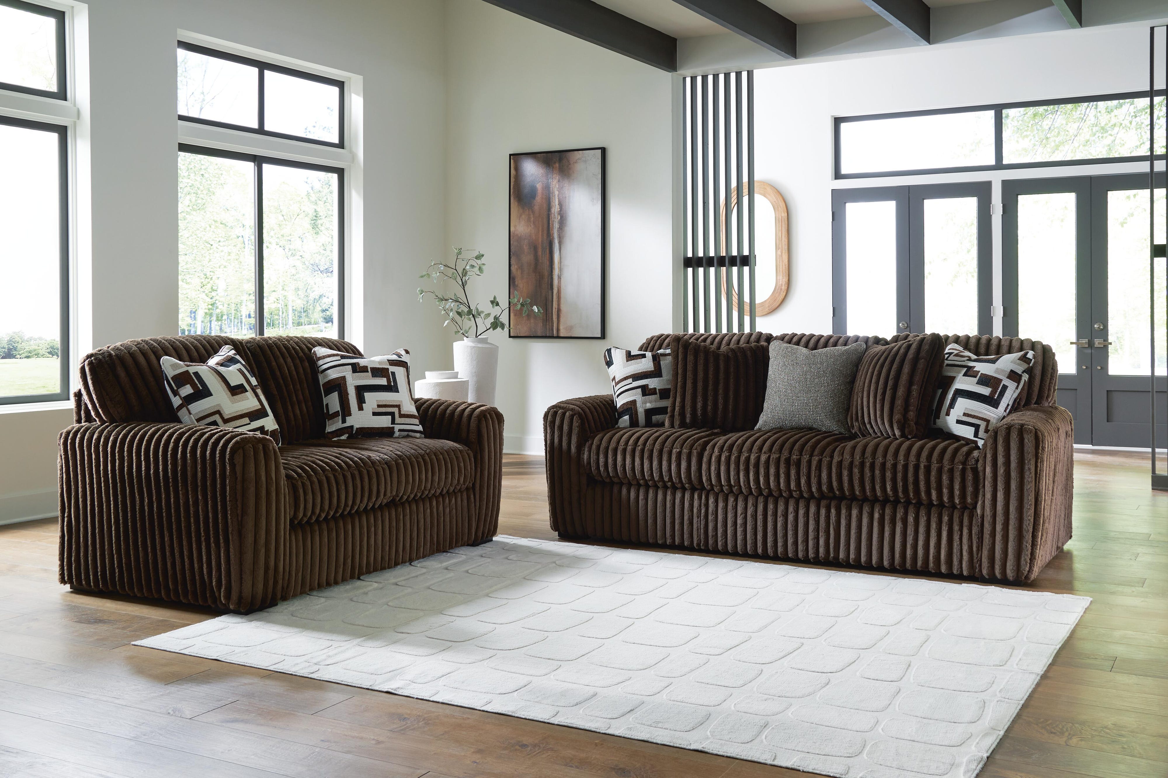 Midnight-Madness Sofa and Loveseat