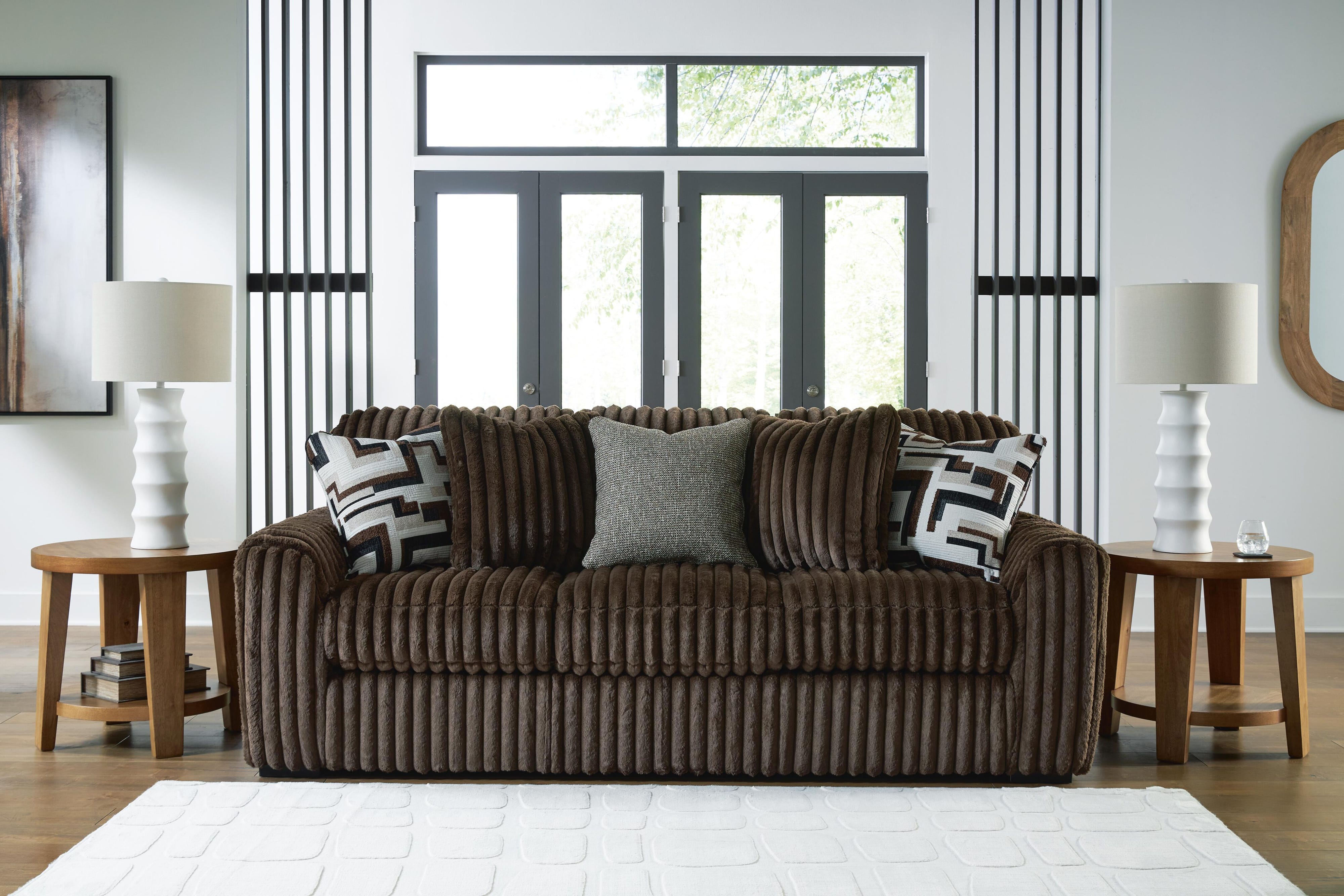 Midnight-Madness Sofa, Oversized Chair and Accent Ottoman