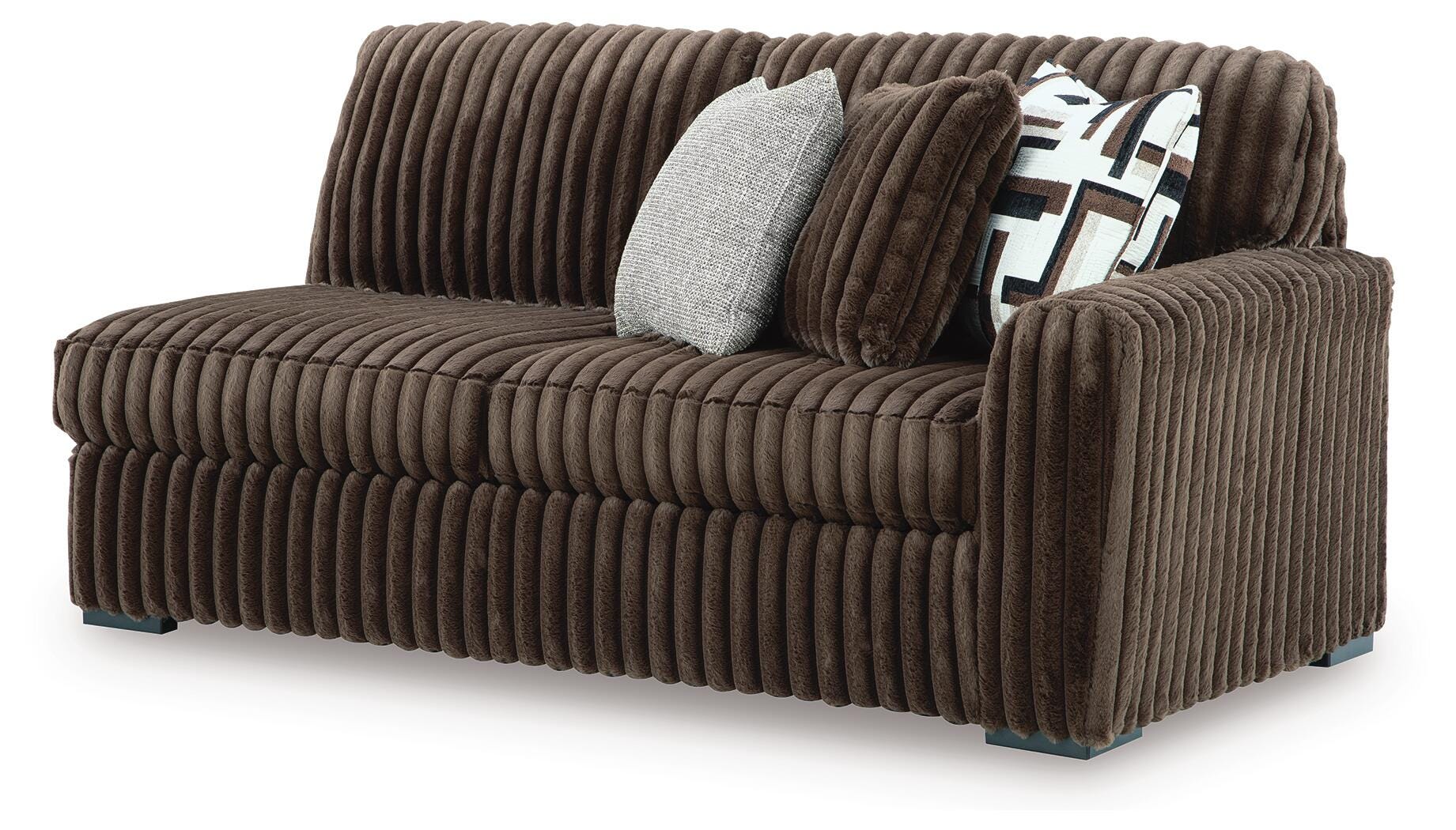 Midnight-Madness 3-Piece Sectional, Oversized Chair and Ottoman